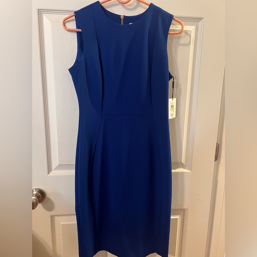 Calvin Klein dress with over sweater